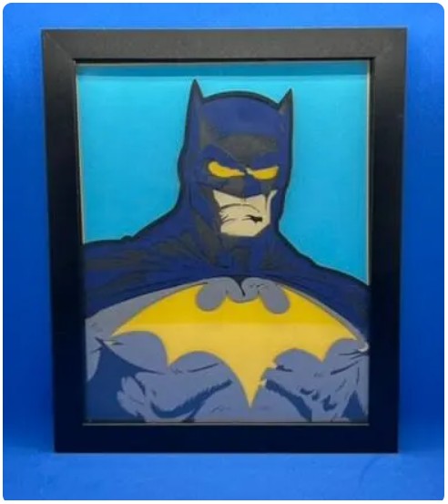 Batman 3D Layered Framed Picture