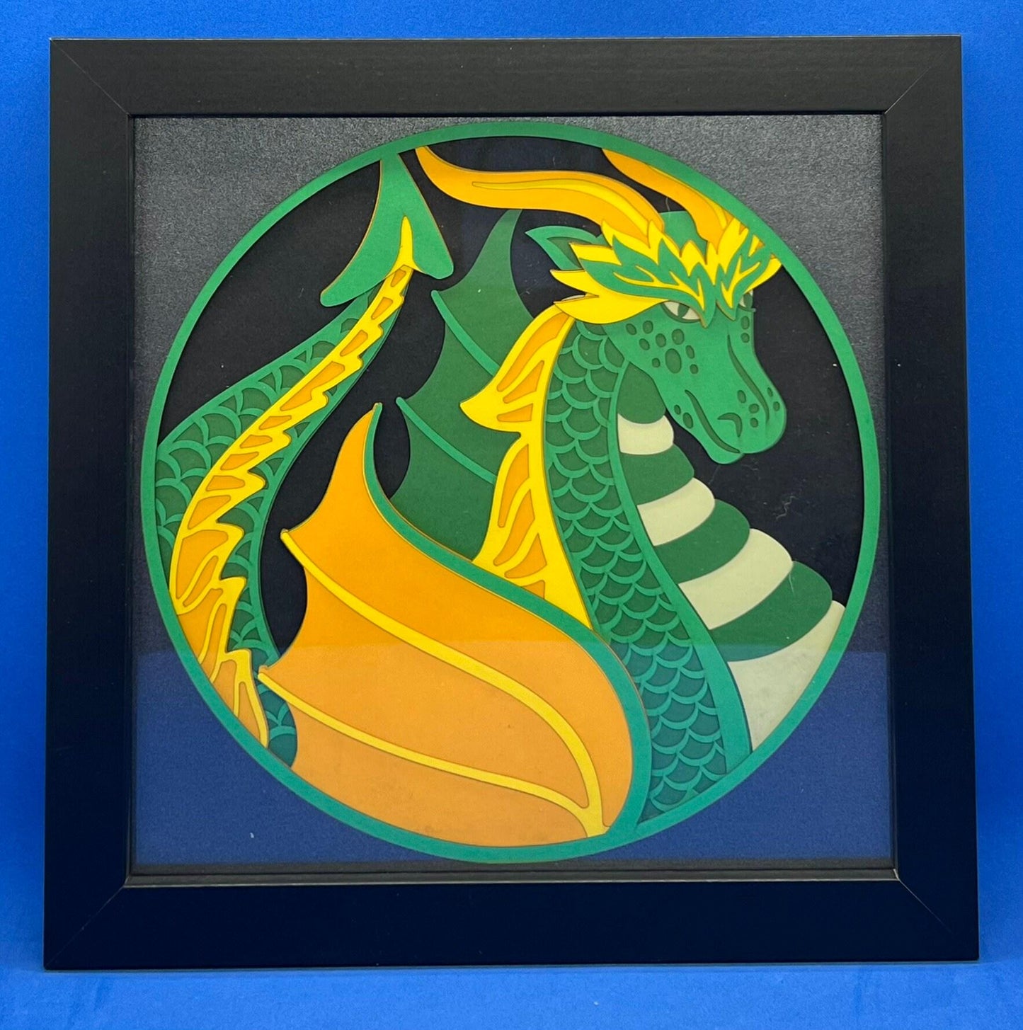 Dragon 3D Layered Framed Picture