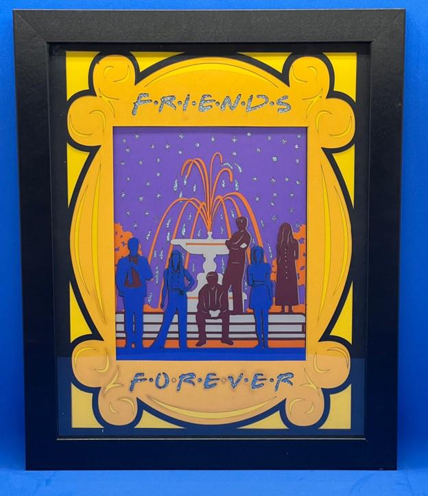 Friends TV 3D Layered Framed Picture