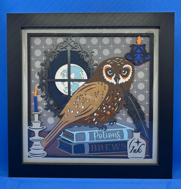 Harry Potter Owl 3D Layered Framed Picture