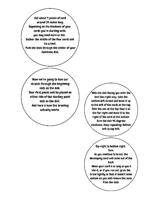 Multiplication Kumihimo Wheel