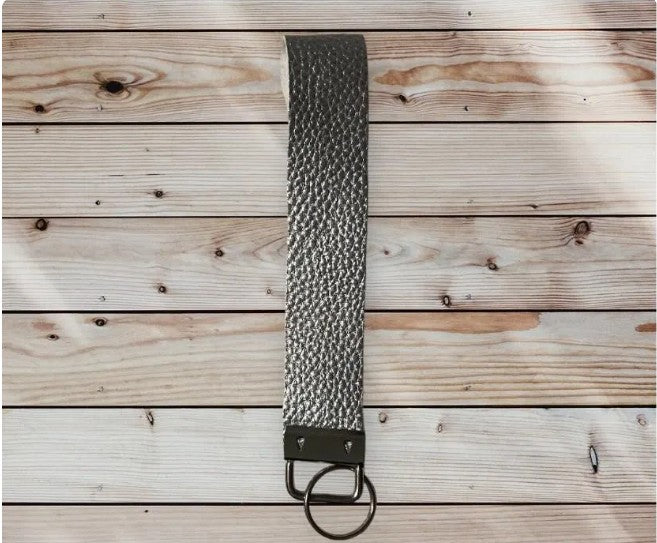 Keyrings wristlet strap, faux leather key ring for bag strap, lanyards, wrist key fob, id badge keychain Set 2