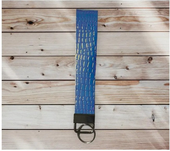 Keyrings wristlet strap, faux leather key ring for bag strap, lanyards, wrist key fob, id badge keychain Set 2