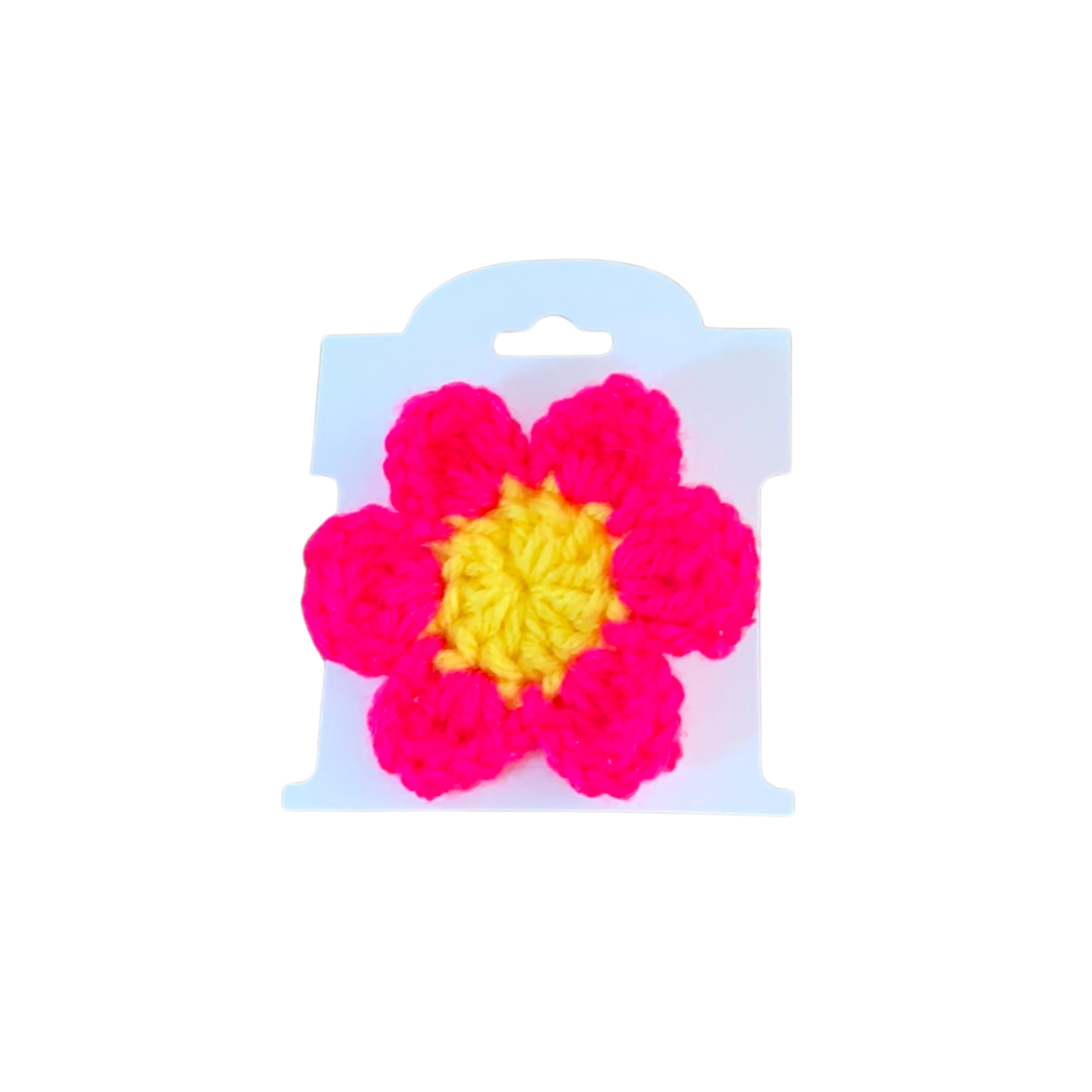Crocheted Flower Hair Clips