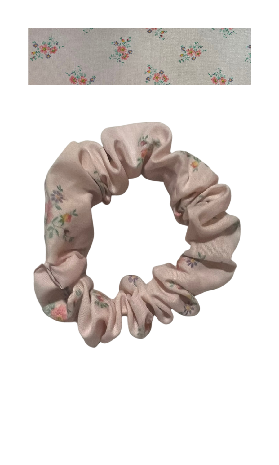 Light pink with small coral flower clusters