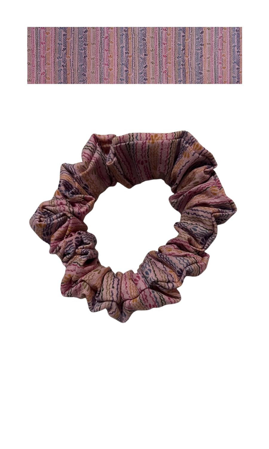 Mauve/pink with textured vertical stripes