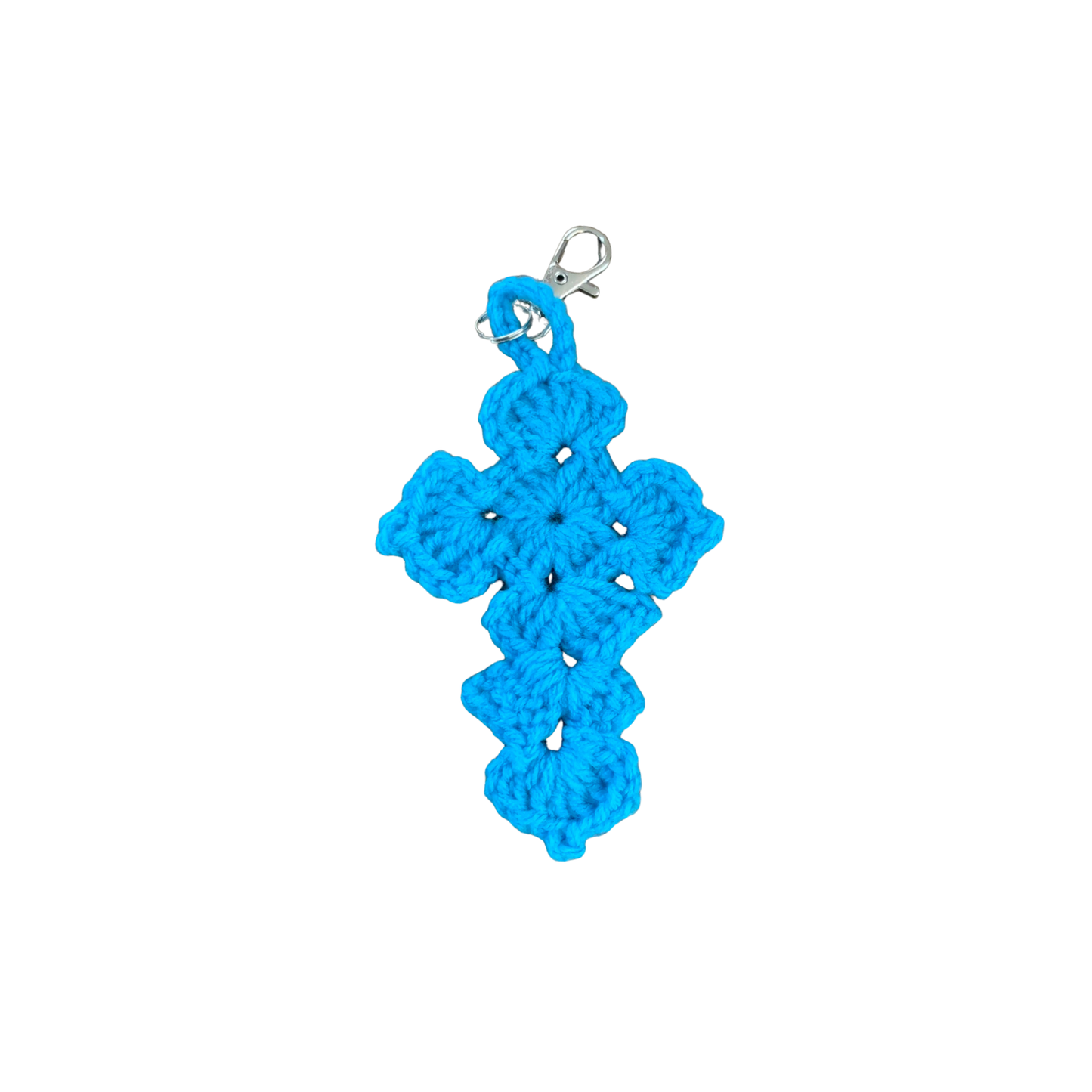 Crocheted Cross Keychains