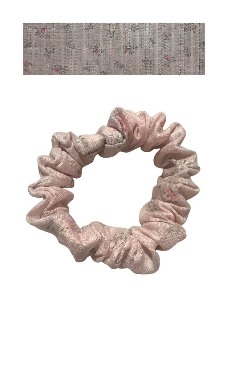 Soft pink with subtle floral stripes