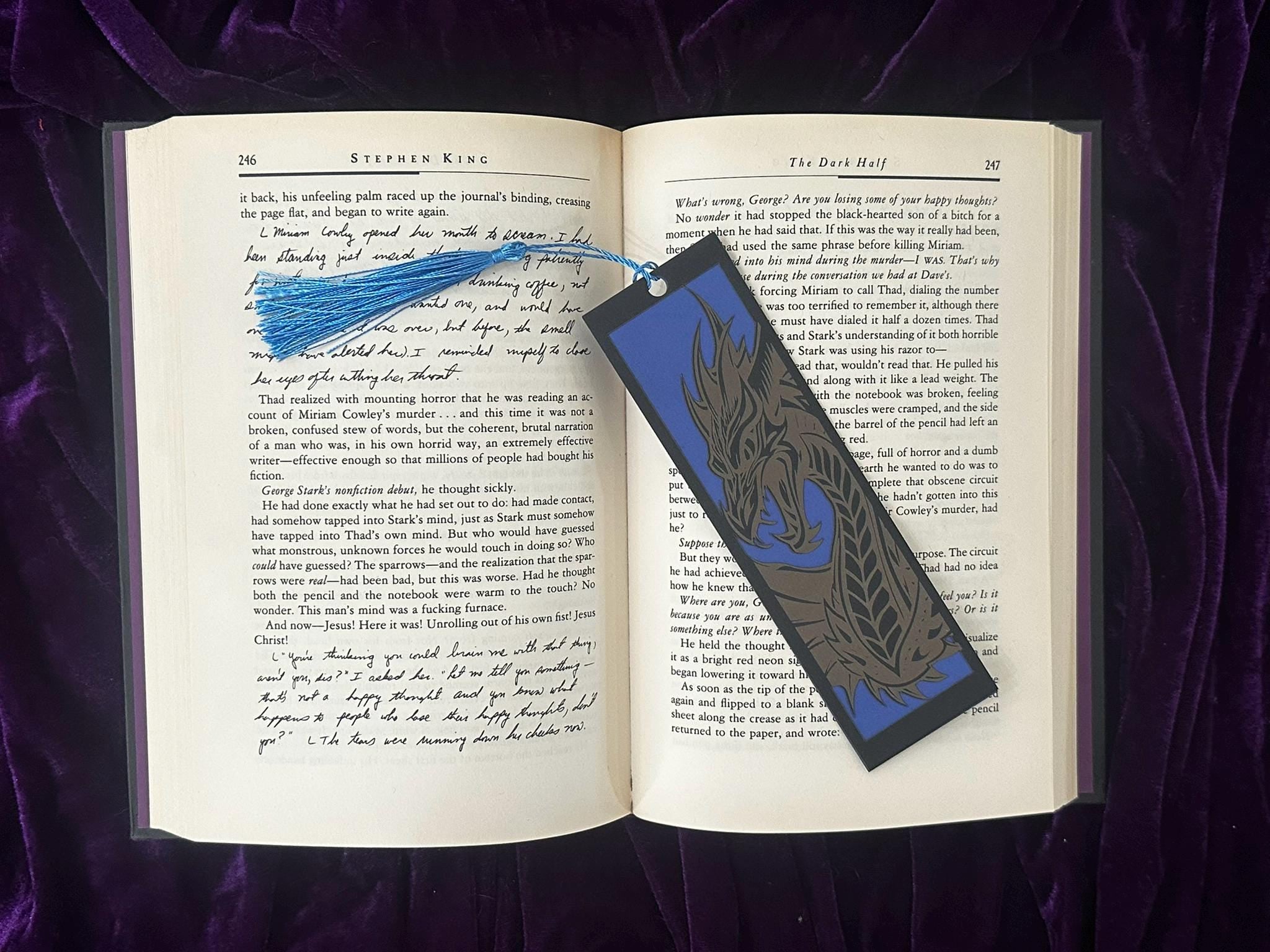 Dragon Top - Black with Blue Back