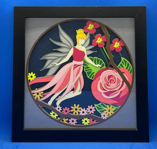 Fairy Princess 3D Layered Framed Picture
