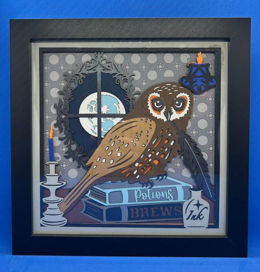 Harry Potter Owl 3D Layered Framed Picture